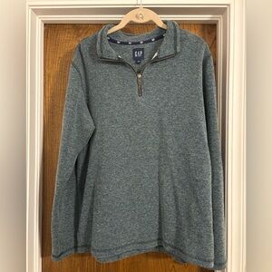 GAP Teal Quarter Zip-Up Jacket